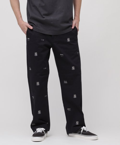 POINT EMBROIDERY CHINO PANTS / ポイント エンブロイダリー チノパンツ EMBROIDERY POINT CHINO PANTS ポイント エンブロイダリー
