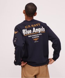 AVIREX(AVIREX)/LONG SLEEVE T－SHIRT EMBROIDERY THE BLUE ANGELS/ネイビー