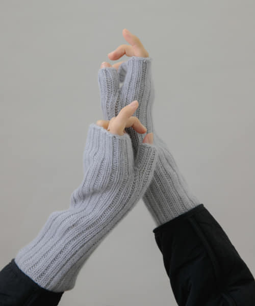 William Brunton Hand Knits リブ編みアームウォーマー-