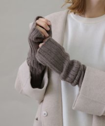 URBAN RESEARCH Sonny Label(アーバンリサーチサニーレーベル)/William Brunton Hand Knits　リブ編みアームウォーマー/ライトブラウン