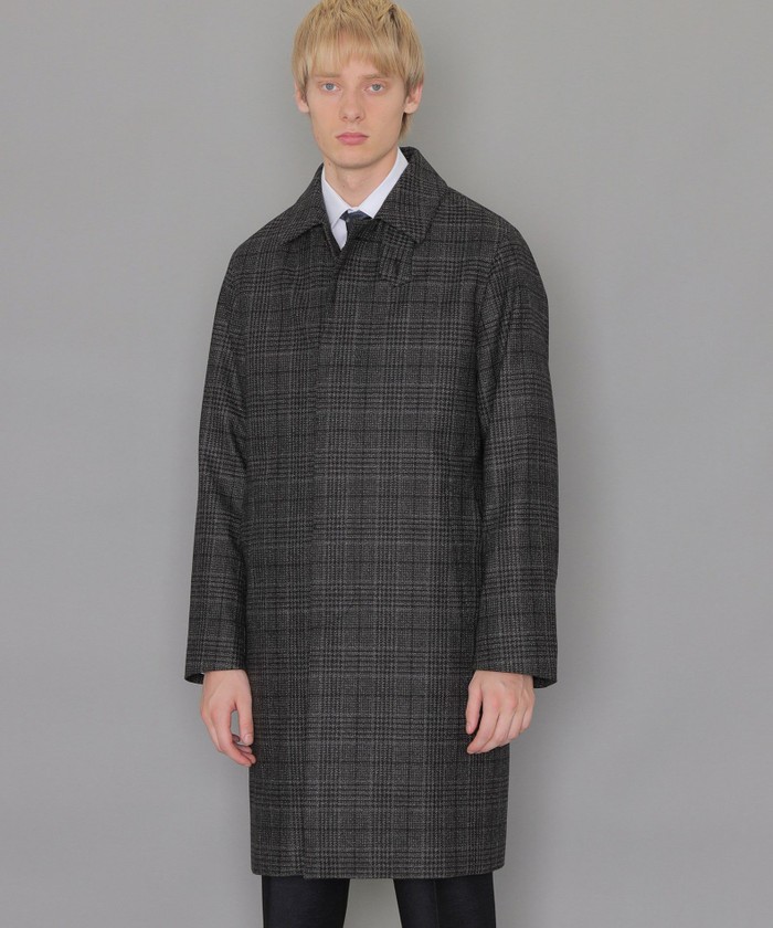 【美品】MACKINTOSH LONDON チェックステンカラーコート 38