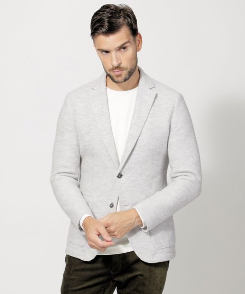 ライトウールニットジャケット 