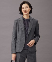 J.PRESS LADIES（LARGE SIZE）/【セットアップ対応】ウールストレッチツイード テーラード ジャケット/505740672