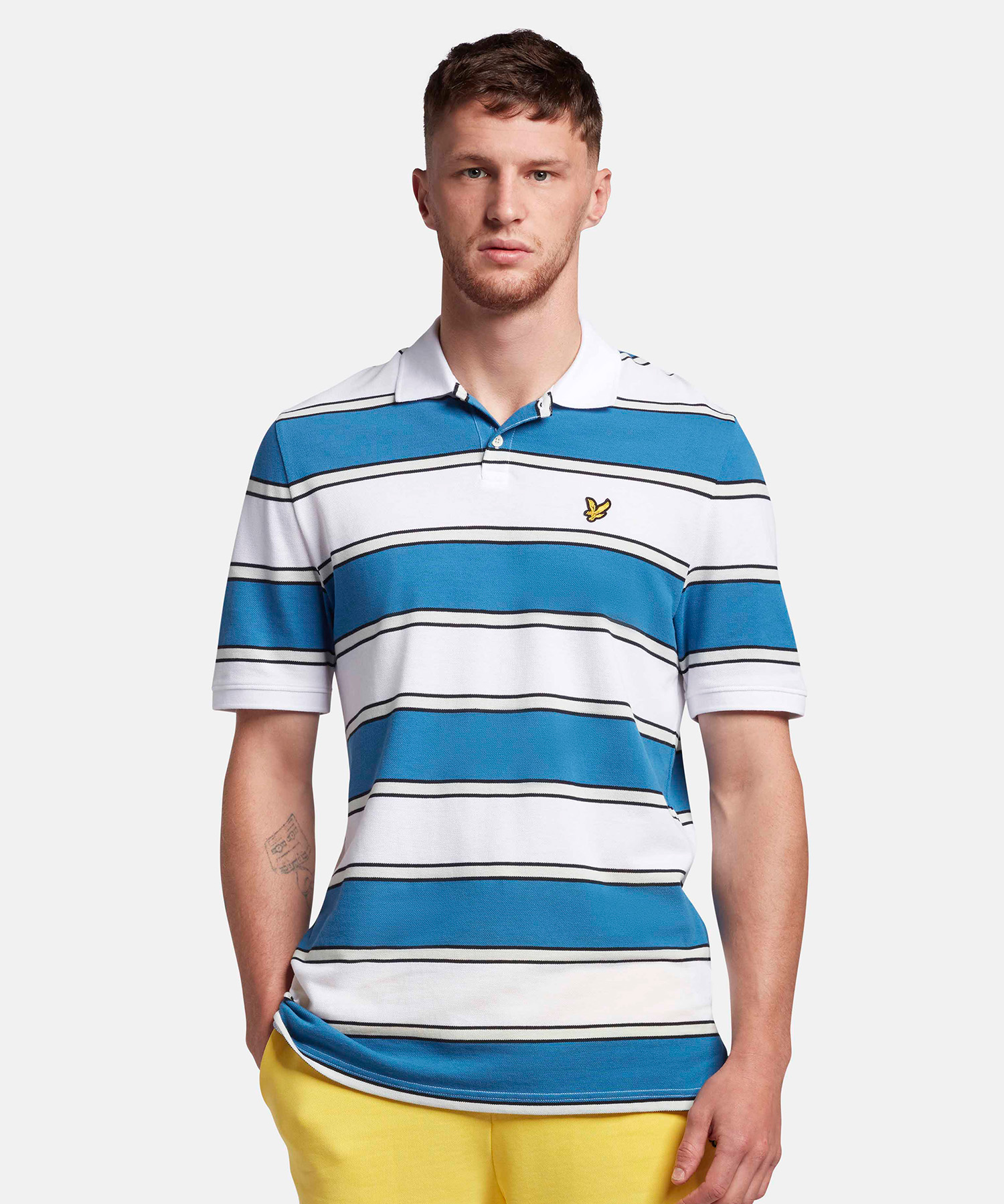 【LYLE&SCOTT】ライル＆スコット半袖ボーダーポロシャツ