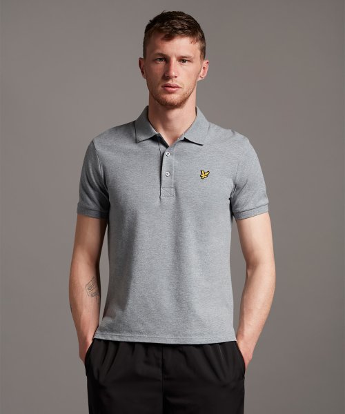 ライル＆スコット(ライル＆スコット)/【LYLE&SCOTT】ライル＆スコットスリム半袖ポロシャツ/グレー