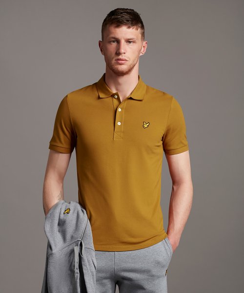 ライル＆スコット(ライル＆スコット)/【LYLE&SCOTT】ライル＆スコットスリム半袖ポロシャツ/キャメル