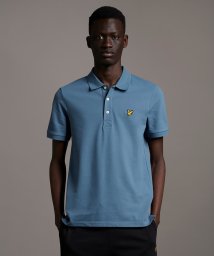 ライル＆スコット(ライル＆スコット)/【LYLE&SCOTT】ライル＆スコットスリム半袖ポロシャツ/ブルー