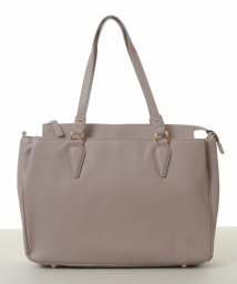 MK MICHEL KLEIN BAG(エムケーミッシェルクランバッグ)/B4レザービジネスバッグ/ライトグレー