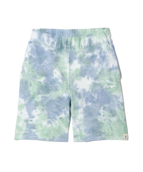 MANASTASH(マナスタッシュ)/MANASTASH/マナスタッシュ/TIE DYE SWEAT SHORTS/タイダイショーツ/サックス1