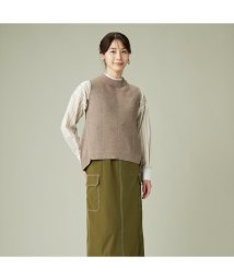 TOKYO SHIRTS/寄せ畦ニットベスト レディース/505742425