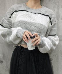 miniministore/ニットトップス ショート丈 レディース/505742614