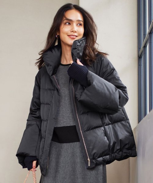 【撥水加工・洗える】ブライトダウンテントライン ダウンコート 