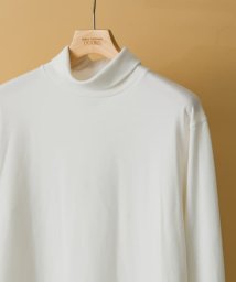 URBAN RESEARCH DOORS(アーバンリサーチドアーズ)/『UR TECH』裏起毛タートルネックロングTシャツ/WHITE