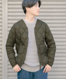 ITEMS URBANRESEARCH(アイテムズアーバンリサーチ（メンズ）)/TAION　MILITARY Wzip V－NECK DOWN JACKET/D.OLV