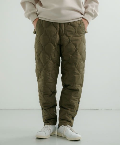 ITEMS URBANRESEARCH(アイテムズアーバンリサーチ（メンズ）)/TAION　BUTTON PARACHUTE DOWN PANTS/D.OLV