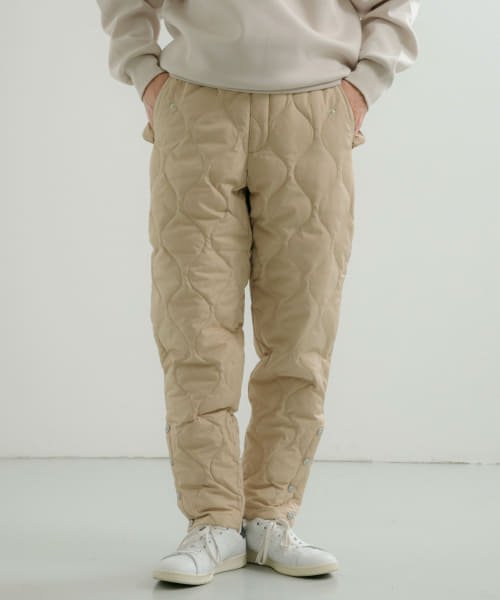 ITEMS URBANRESEARCH(アイテムズアーバンリサーチ（メンズ）)/TAION　BUTTON PARACHUTE DOWN PANTS/CREAM