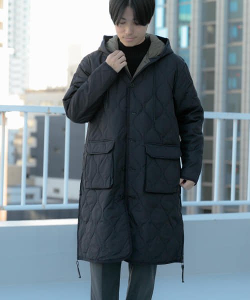 ITEMS URBANRESEARCH(アイテムズアーバンリサーチ（メンズ）)/TAION　MILITARY HOOD DOWN COAT/BLK