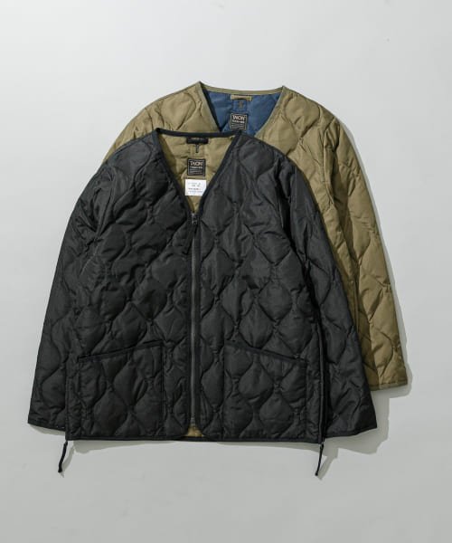 URBAN RESEARCH(アーバンリサーチ)/TAION　MILITARY V－NECK DOWN JACKET/BLACK