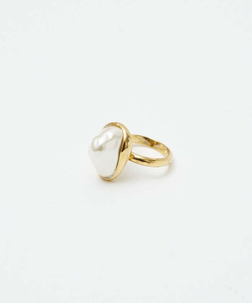 qualite(qualite)/【ADER.bijoux】パールオープンリング/ゴールド