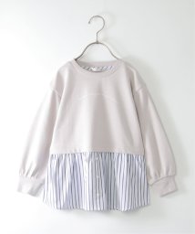 ikka kids/シャツフェイクレイヤード裏毛プルオーバー（120〜160cm）/505660561