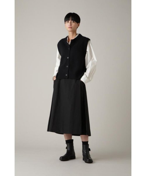 MARGARET HOWELL(マーガレット・ハウエル)/HIGHDENSE COTTON SILK/BLACK