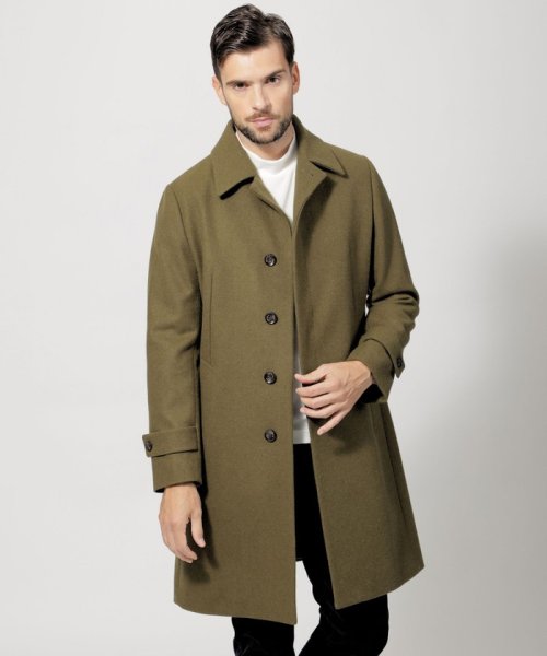 メルトンステンカラーコート 