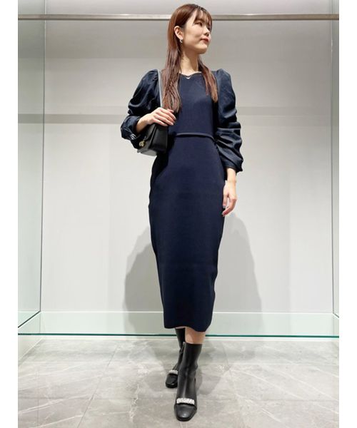 2WAYドッキングリボンニットワンピース(505744242) | CELFORD(CELFORD