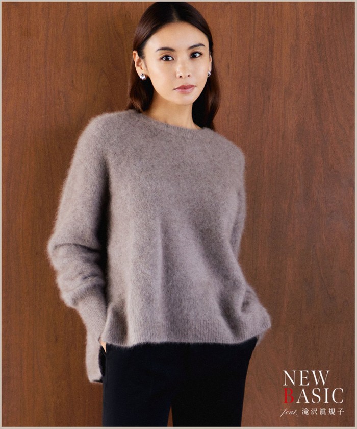 【滝沢眞規子さん着用】クルーネック ヘアリー ニット 滝沢眞規子さん着用】クルーネック ヘアリー ニット(505745187