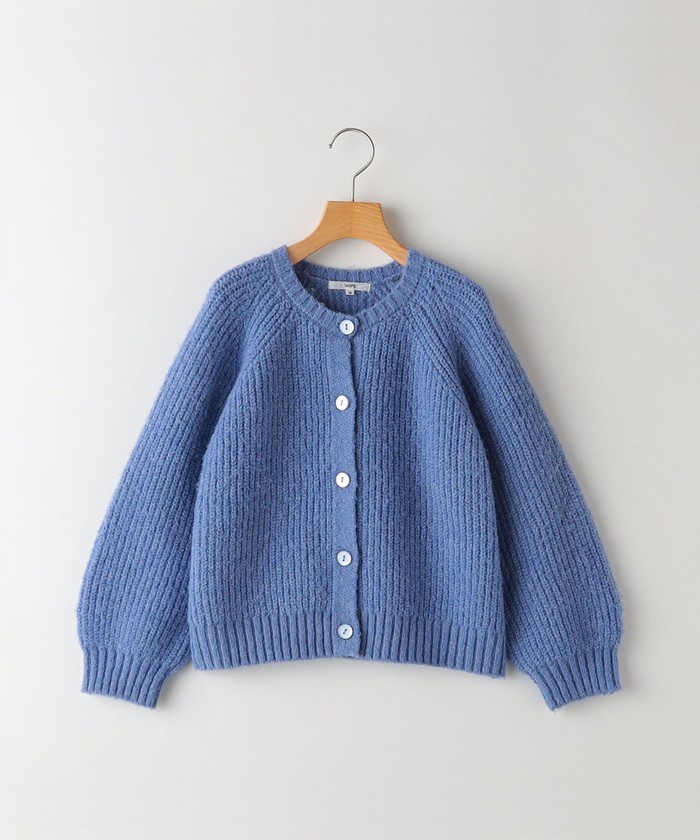 SHIPS KIDS:80~90cm / <手洗い可能> 5G 畔ニット カーディガン