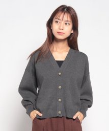 MICA&DEAL(マイカアンドディール)/milan rib short cardigan/杢GRAY