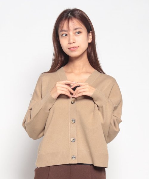 MICA&DEAL(マイカアンドディール)/milan rib short cardigan/BEIGE