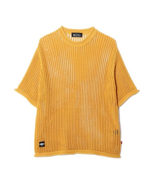 MANASTASH(マナスタッシュ)/MANASTASH/マナスタッシュ/MESH SUMMER SWEATER/メッシュサマーセーター/イエロー