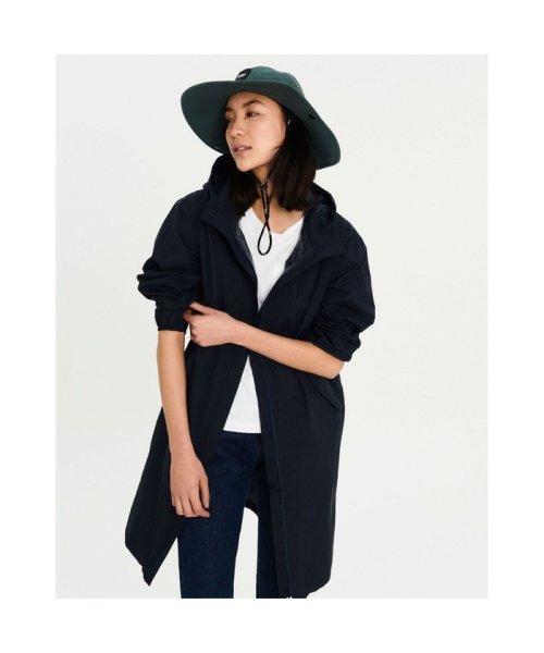 透湿防水ロングフーデッドパッカブルジャケット 