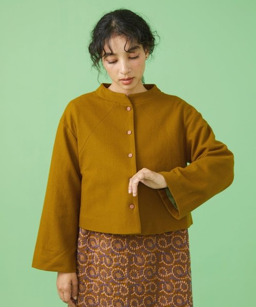 圧縮ウール天竺 ショートジャケット 圧縮ウール天竺 ショートジャケット J1267951422(9653円)