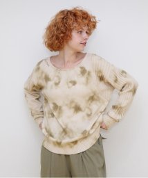 AVIREX(AVIREX)/《直営店限定》TIE DYE DESIGN KNIT TOPS/ベージュ