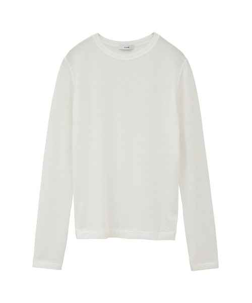 CLANE(クラネ)/COMFORTABLE CREW TOPS/WHITE