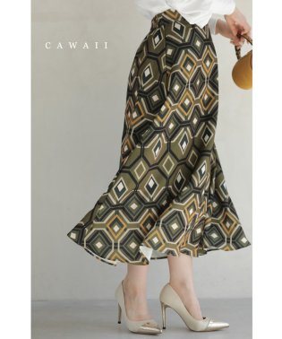 CAWAII/繋がりあう幾何学アートのミディアムスカート/505746704