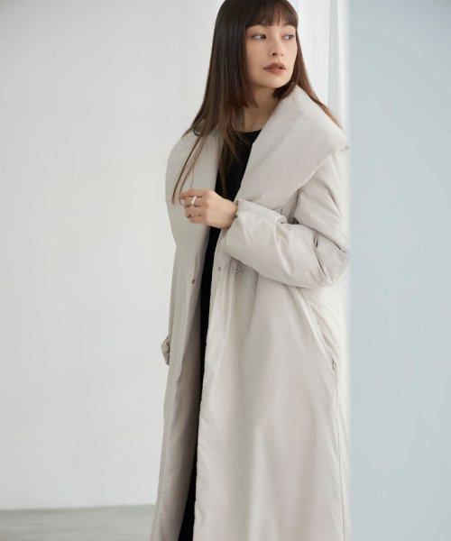 ADSダウン ショールカラーコート 