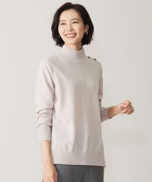 J.PRESS LADIES(J．プレス　レディス)/【洗える】WOOL BLEND AIR ハイネック ニット/ベージュ系