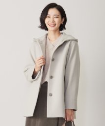 J.PRESS LADIES（LARGE SIZE）(J．プレス　レディス（大きいサイズ）)/ショートビーバー フーデッド コート/ベージュ系