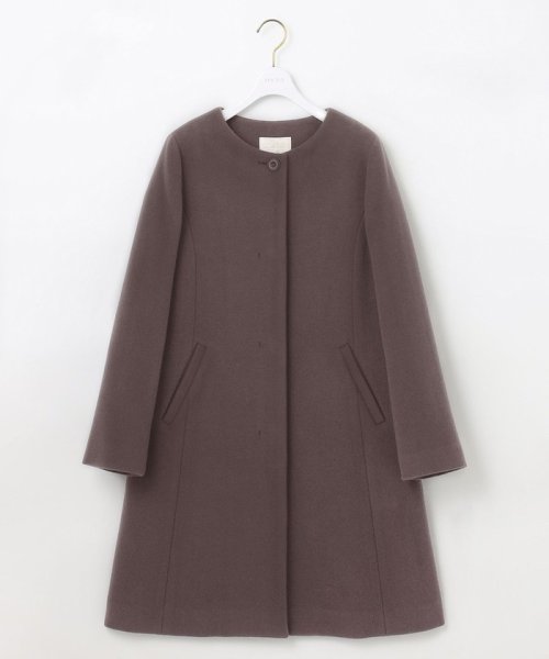 ファインウールモッサ ノーカラーコート  G1257283584(9718円)