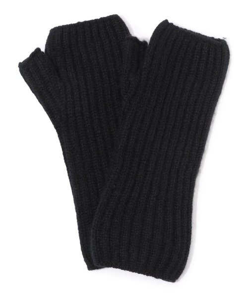 Johnstons of Elgin rib rist カシミヤ フィンガーレスグローブ of Elgin
