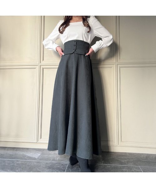 セール】ハイウエストコルセットフレアスカート(505583134) | ジュノア  