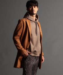 NICOLE CLUB FOR MEN/スウェードポンチ チェスターコート/505657796