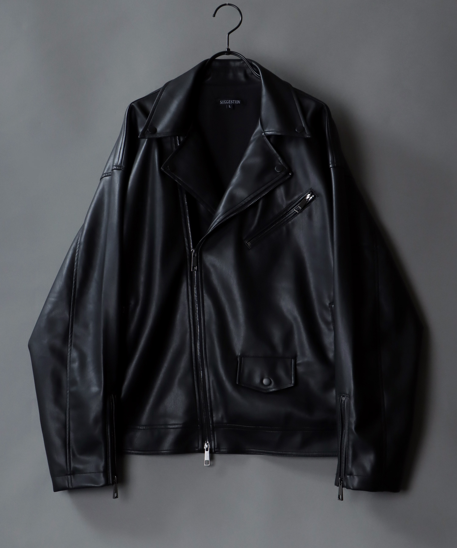 セール】【SITRY】synthetic leather w riders jacket/フェイクレザー ...