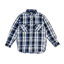 BACKYARD FAMILY(バックヤードファミリー)/HOUSTON CHECK VIYELLA SHIRT 40957/ブルー