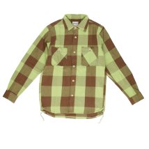 BACKYARD FAMILY(バックヤードファミリー)/HOUSTON BLOCK CHECK VIYELLA SHIRT 40958/グリーン