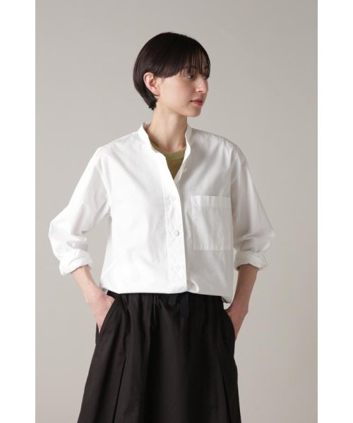 MHL.(エムエイチエル)/GARMENT DYE COTTON POPLIN/WHITE