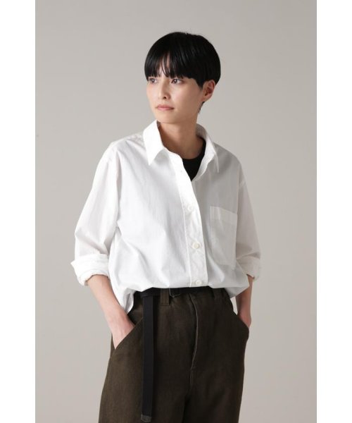 MHL.(エムエイチエル)/GARMENT DYE COTTON POPLIN/WHITE