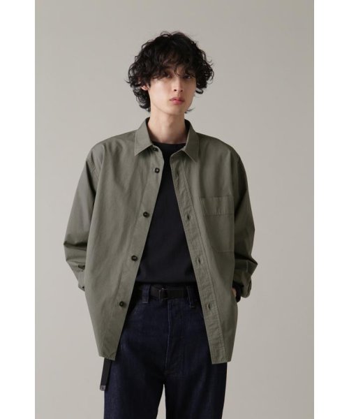 MHL.(エムエイチエル)/COMPACT COTTON POPLIN/KHAKI